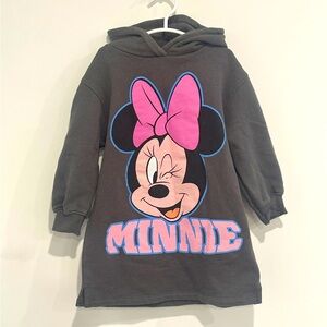 Minnie Mouse Kids Hoodie - Gray and Pink